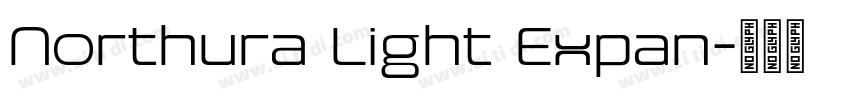 Northura Light Expan字体转换